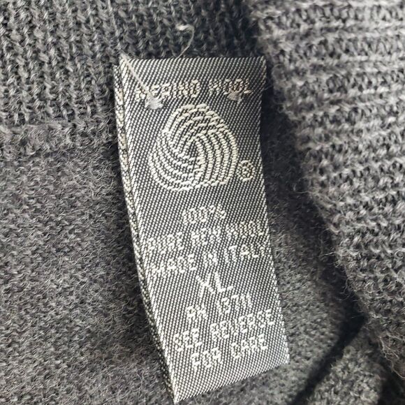 Lord & Taylor Men's XL 100% Pure New Italian Merino Wool Mock Neck Sweater - Picture 4 of 8